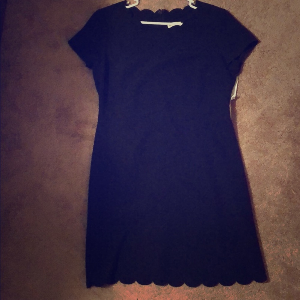 Black scalloped dress